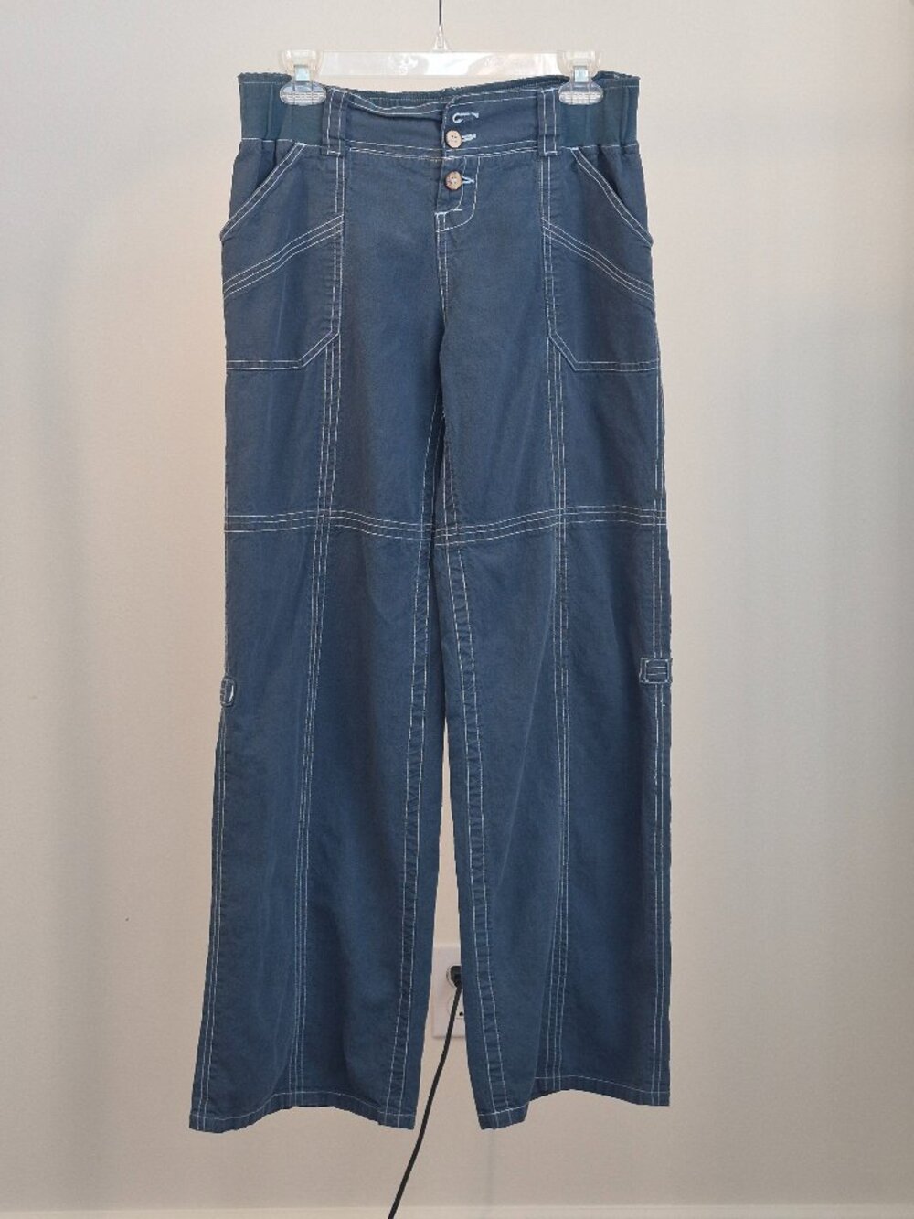Satori Divine Movement Pants Women XL Hemp Cotton Wide Leg Boho Utility